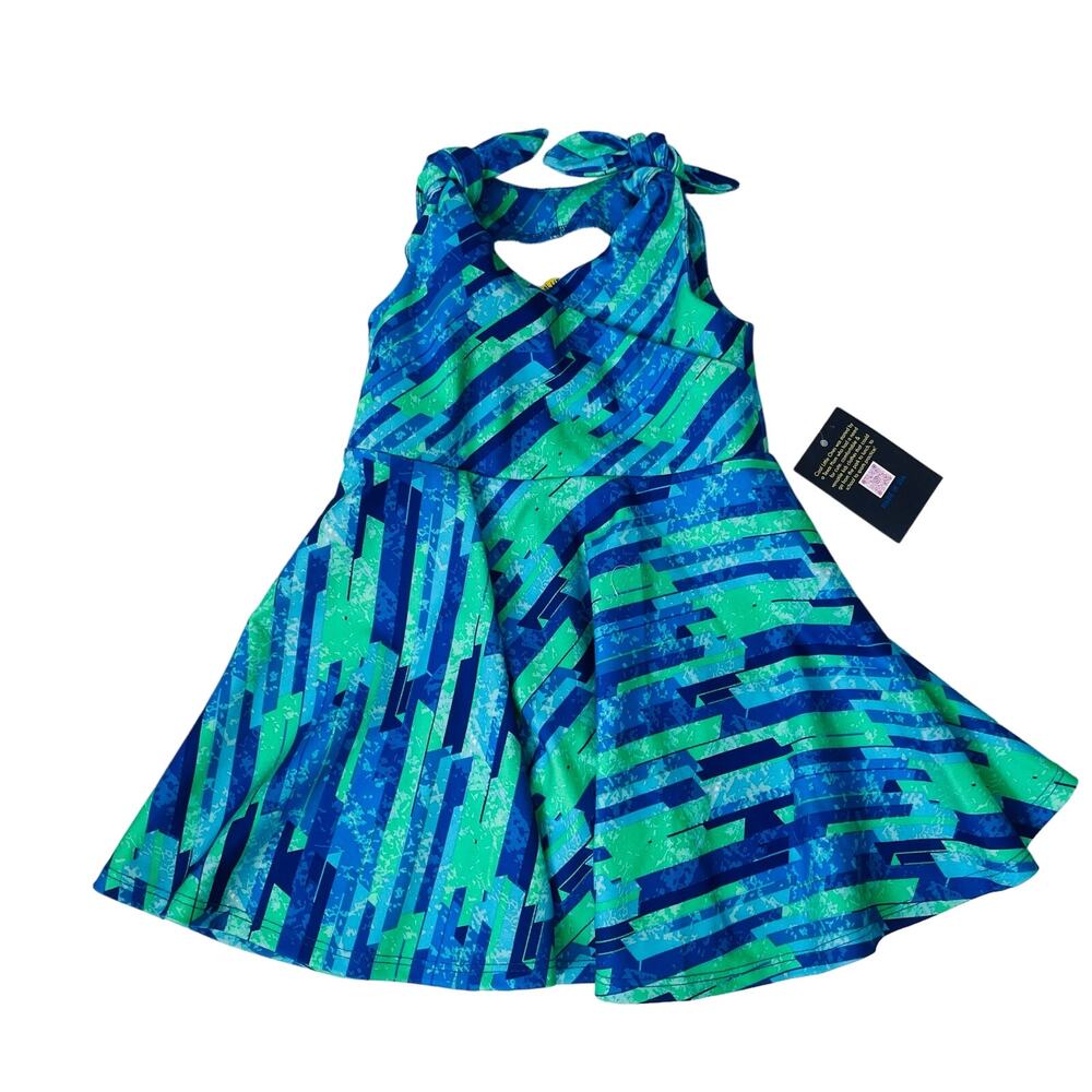 NWT Cool Little Ones 3T Blue & Green Cool Dress